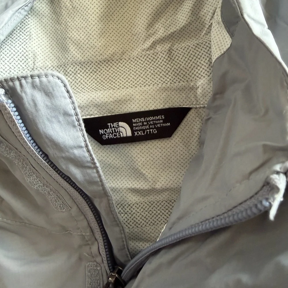 The North Face Light Gray Windbreaker Jacket